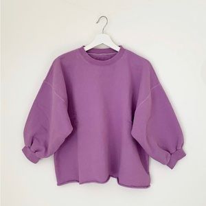 ISO Rachel Comey Fond sweatshirt in Lavender